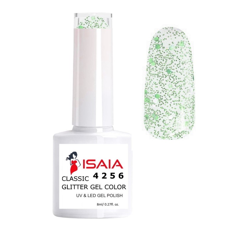 Isaia Classic Glitter Gel Color N. 4256 UV & LED 8ML Isaia Classic Glitter Gel Color N. 4256 UV & LED 8ML