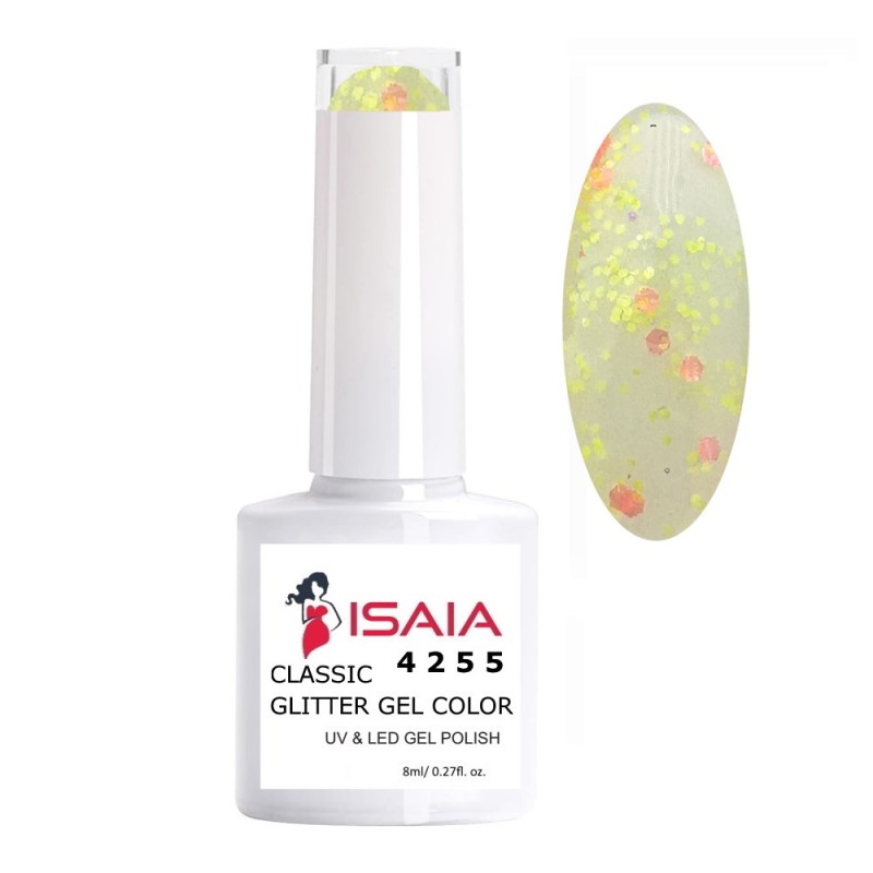 Isaia Classic Glitter Gel Color N. 4255 UV & LED 8ML Isaia Classic Glitter Gel Color N. 4255 UV & LED 8ML