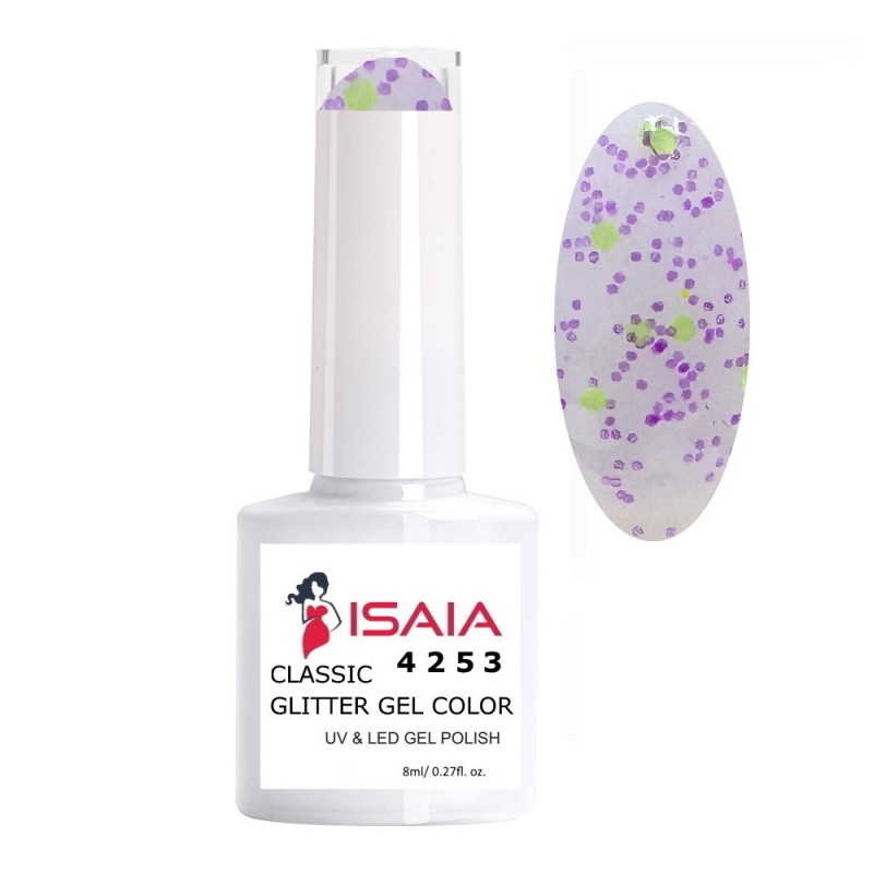 Isaia Classic Glitter Gel Color N. 4253 UV & LED 8ML Isaia Classic Glitter Gel Color N. 4253 UV & LED 8ML