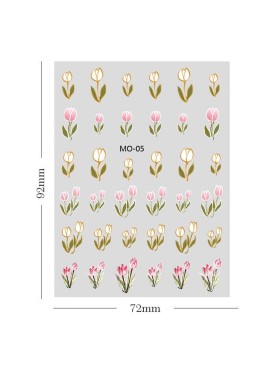 Αυτοκόλλητα Nail Art Stickers Flowers & Rabbits Τιμή/ Καρτέλα