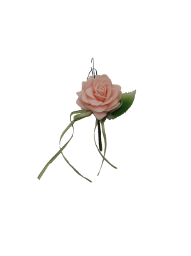 Συνθετικό Νούφαρο Λουλούδι με Φύλλο Κορδελάκι με Σύρμα