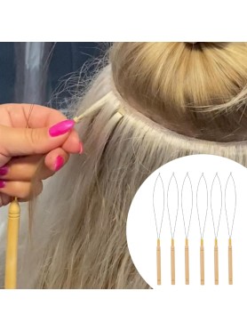 Loop Needle Τοποθέτησης για Micro Rings με Ξύλινη Λαβή