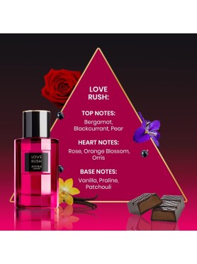 Love Rush Eau De Parfum Aoura London 100ml