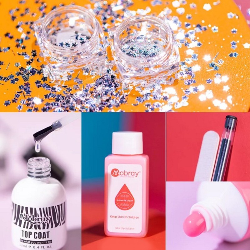 Σετ Poly Nail Gel Fast Building Mobray με 6 Διαφορετικές Αποχρώσεις Σετ Poly Nail Gel Fast Building Mobray με 6 Διαφορετικές Αποχρώσεις