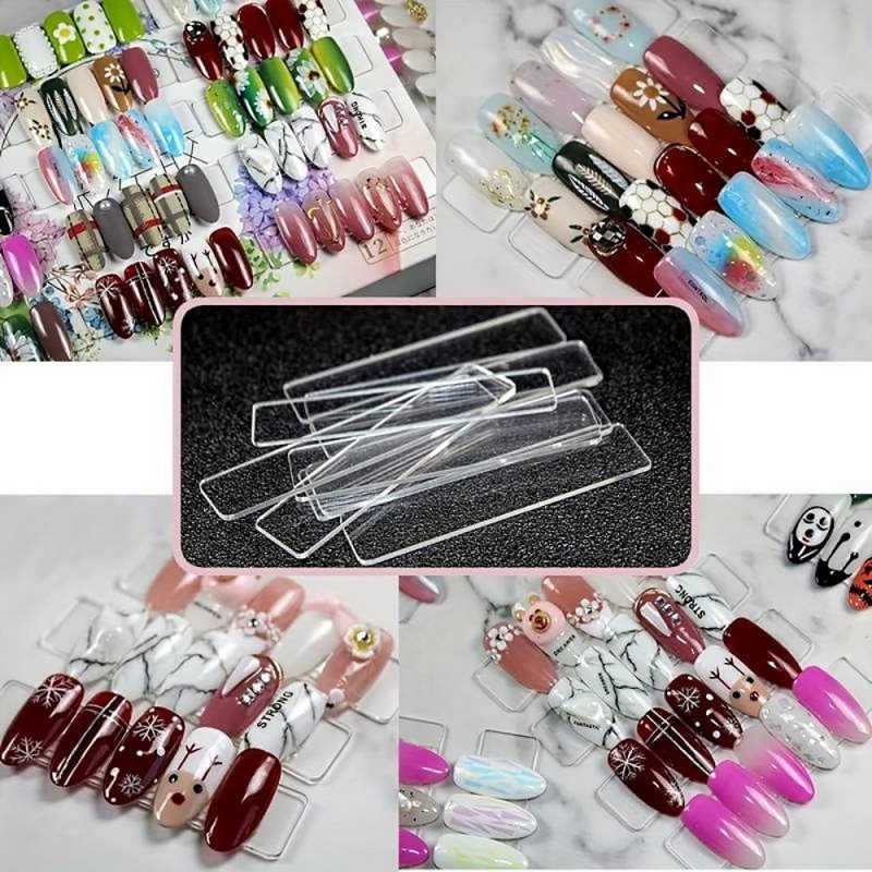 Σετ 10 Διαφανείς Ράβδοι Επίδειξης Nail Art Σετ 10 Διαφανείς Ράβδοι Επίδειξης Nail Art