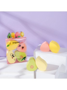 Σετ 4 Πλενόμενα Fruits Σφουγγαράκια Μακιγιάζ για Blending Σετ 4 Πλενόμενα Fruits Σφουγγαράκια Μακιγιάζ για Blending