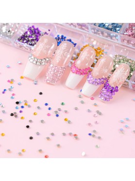 Κασετίνα 12 Θέσεων με Colorful Multisize Strass Κασετίνα 12 Θέσεων με Colorful Multisize Strass