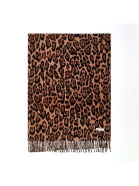 Animal Print Κασκόλ με Κρόσια Animal Print Κασκόλ με Κρόσια