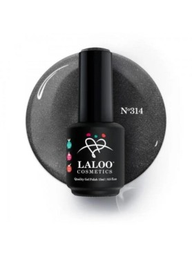 Laloo Ημιμόνιμο Βερνίκι No.314 Ιριδίζον Γραφίτης 15ml