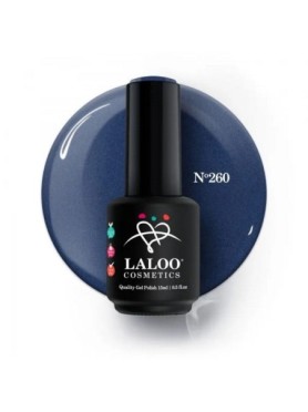 Laloo Ημιμόνιμο Βερνίκι Νο.260 Μπλε Σκούρο με Shimmer 15ml