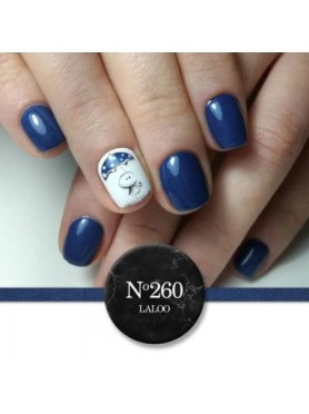 Laloo Ημιμόνιμο Βερνίκι Νο.260 Μπλε Σκούρο με Shimmer 15ml