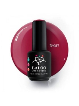 Laloo Ημιμόνιμο Βερνίκι No.027 Κόκκινο Σκούρο 15ml