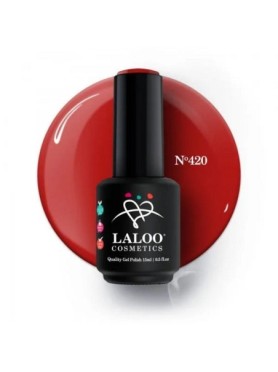 Laloo Ημιμόνιμο Βερνίκι No.420 Κόκκινο Σκούρο 15ml