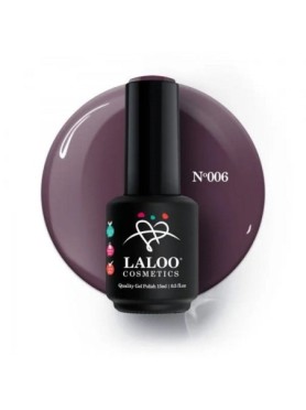 Laloo Ημιμόνιμο Βερνίκι No.006 Μελιτζανί Ανοιχτό 15ml