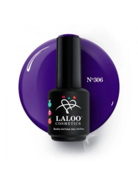 Laloo Ημιμόνιμο Βερνίκι No.306 Μωβ Σκούρο 15ml