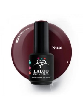 Laloo Ημιμόνιμο Βερνίκι No.446 Μπορντώ-Καφέ 15ml