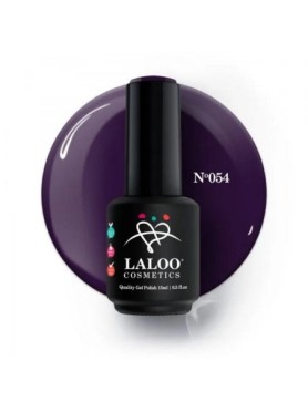 Laloo Ημιμόνιμο Βερνίκι No.054 Μελιτζανί Σκούρο 15ml