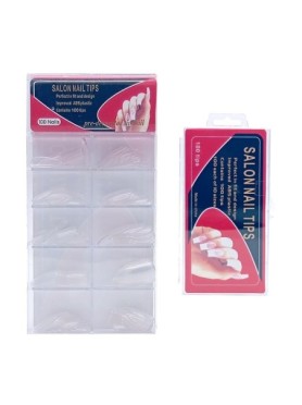 Σετ 100 Oval Tips Χωρίς Εγκοπή σε Κασετίνα