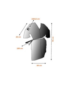 Κιμονό Non Woven Μιας Χρήσης με Ζώνη & Τσεπάκι