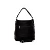 Bag to Bag  Μαύρη Τσάντα Χιαστί Χειρός με Λουρί W-6119