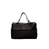Bag to Bag Μαύρη Τσάντα Χιαστί Χειρός με Λουρί w-6034