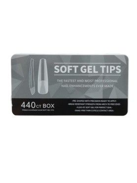 440 Soft Gel Tips Coffin 11 Sizes
