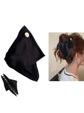 Hair Claw Shark Shape με Χρυσαφί Λεπτομέρεια