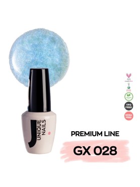Unique Nails Ημιμόνιμο Βερνίκι Shimmery Light Blue (GX028) 15ml