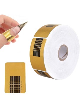 500 Φόρμες Επιμήκυνσης Gold Architectural Nail Forms