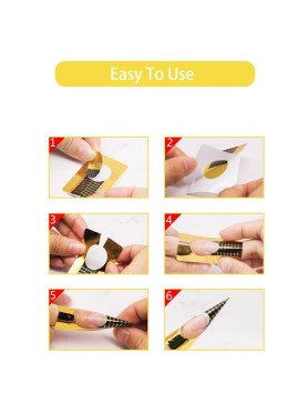 Φόρμα Επιμήκυνσης Gold Architectural Nail Forms