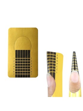 Φόρμα Επιμήκυνσης Gold Architectural Nail Forms