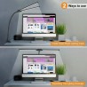 Φωτιστικό Γραφείου Dual-Bar LED με Εύκαμπτο Βραχίονα USB