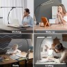 Φωτιστικό Γραφείου Dual-Bar LED με Εύκαμπτο Βραχίονα USB