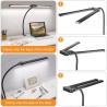 Φωτιστικό Γραφείου Dual-Bar LED με Εύκαμπτο Βραχίονα USB