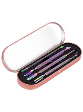 Σετ Κασετίνα με 4 Εργαλεία Νυχιών Rainbow