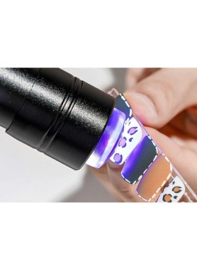 Φορητός Φακός Σιλικόνης LED UV για Ημιμόνιμο με Στάμπα για Σχέδια